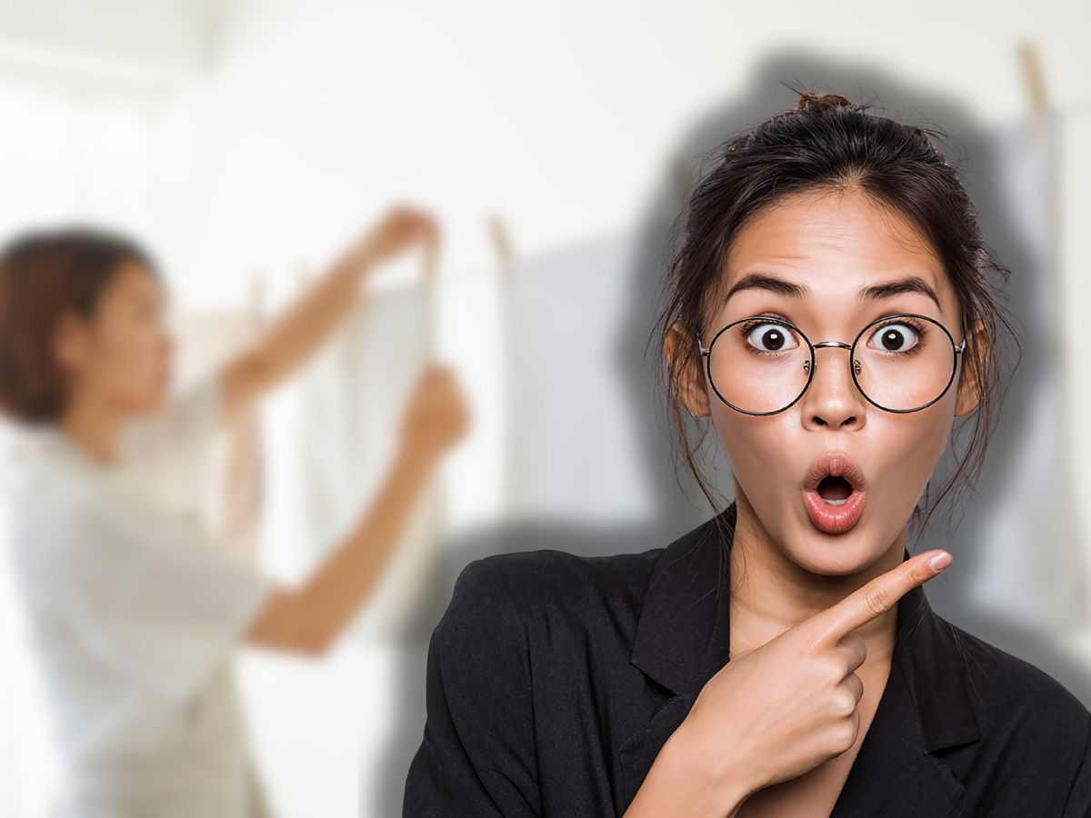 donna che stende bucato e un'altra sorpresa 