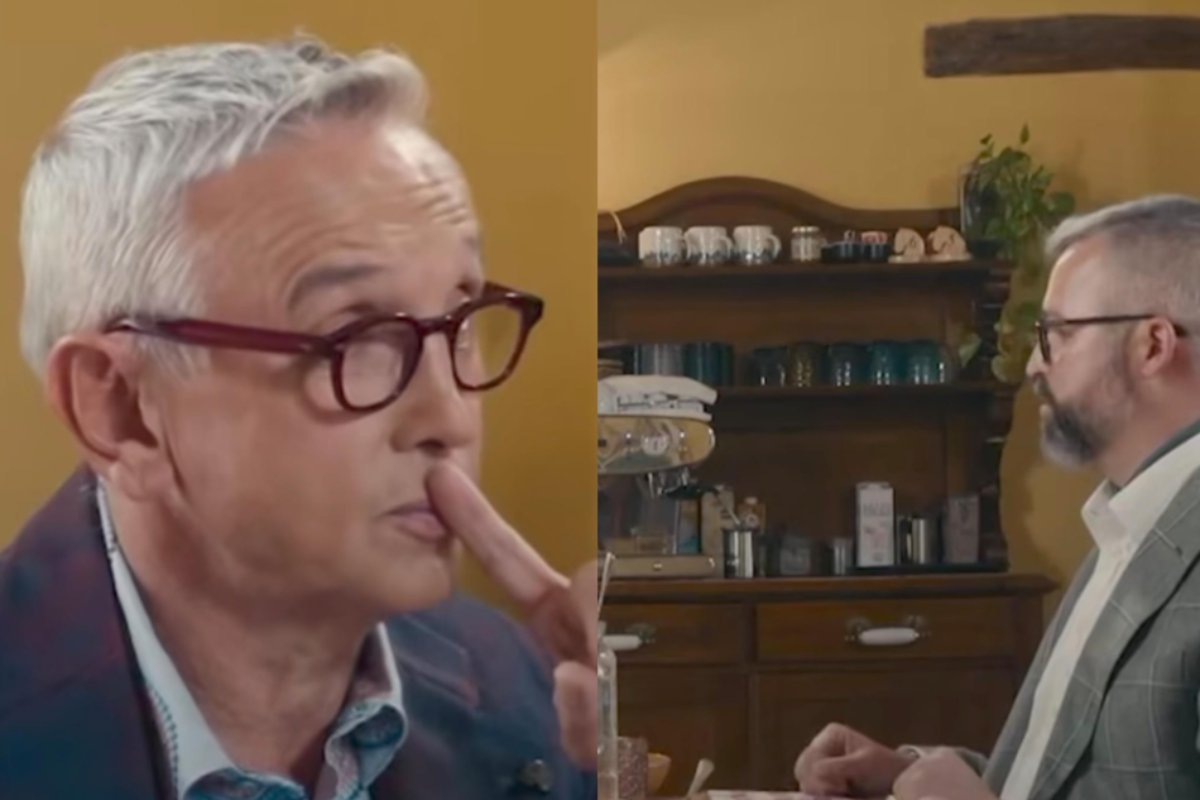 Collage di Bruno Barbieri a colazione a 4 Hotel