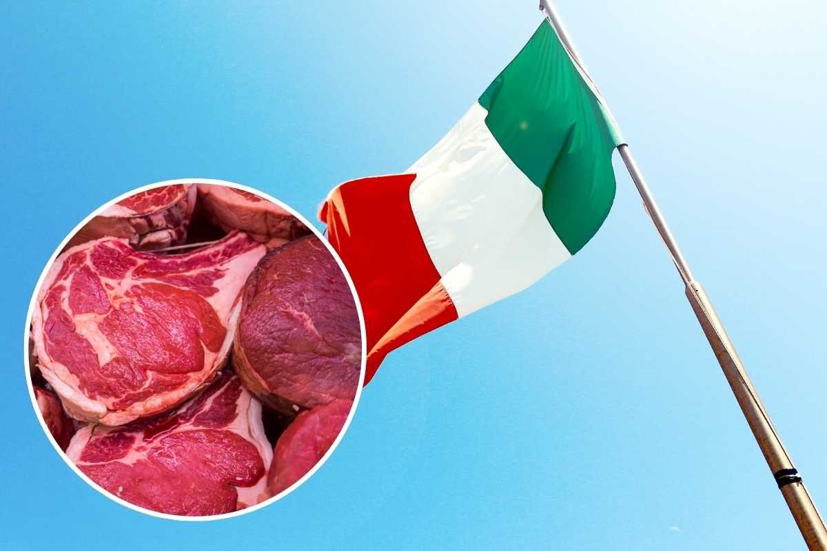 Bandiera italiana, carne