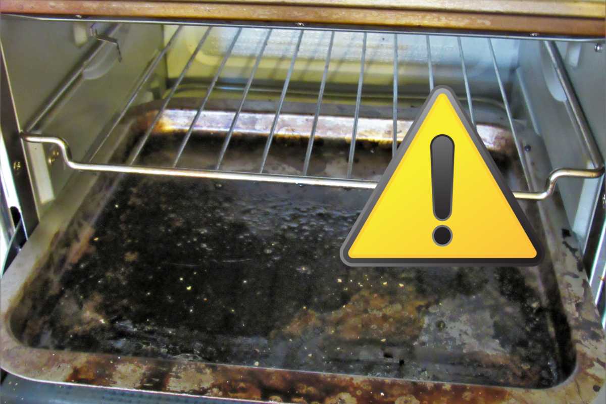 forno incrostato attenzione