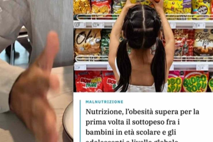 Bambina al supermercato