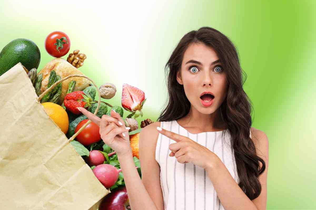 Frutta e verdura nel sacchetto