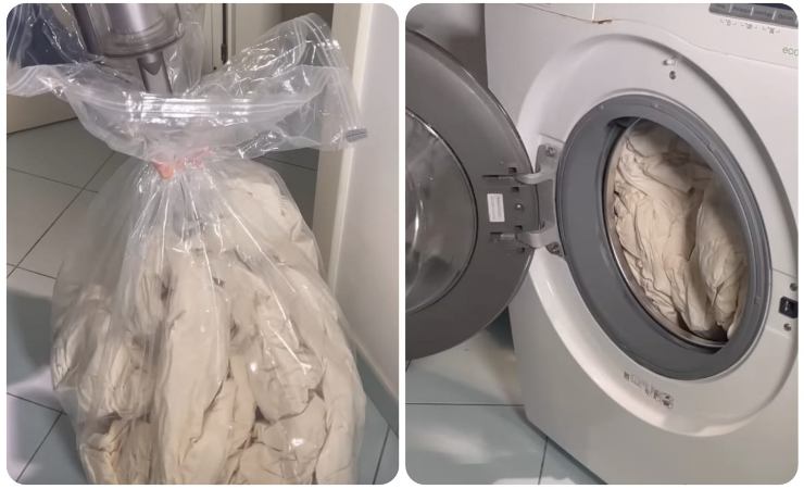 piumone sottovuoto e in lavatrice 