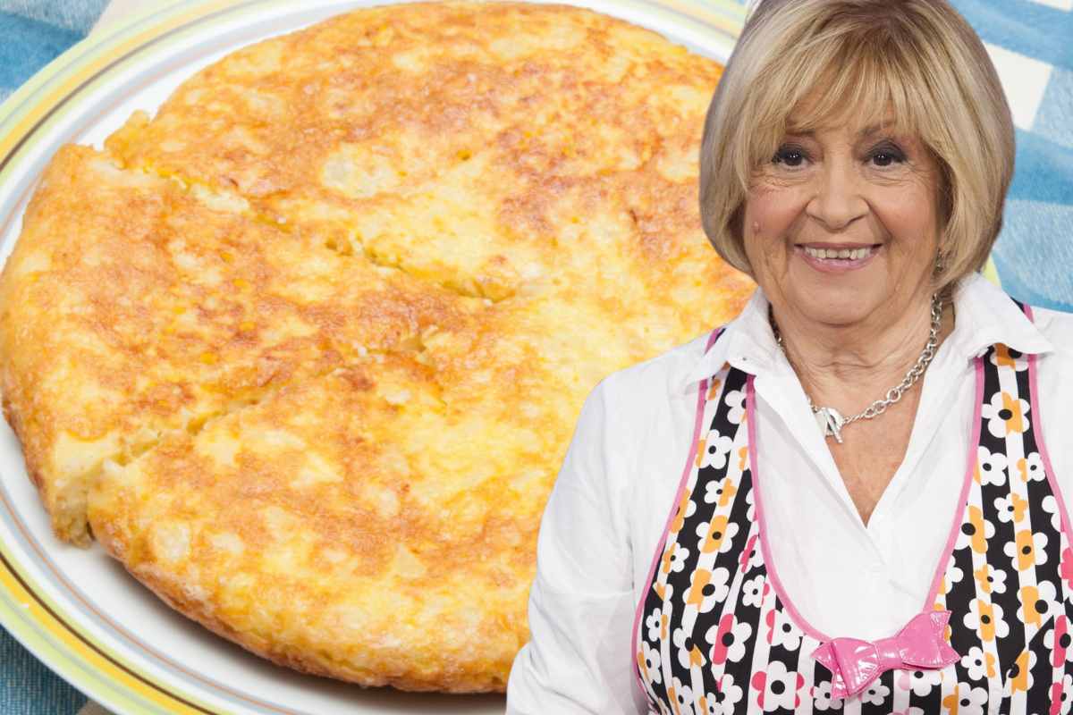 Anna Moroni e nello sfondo una frittata