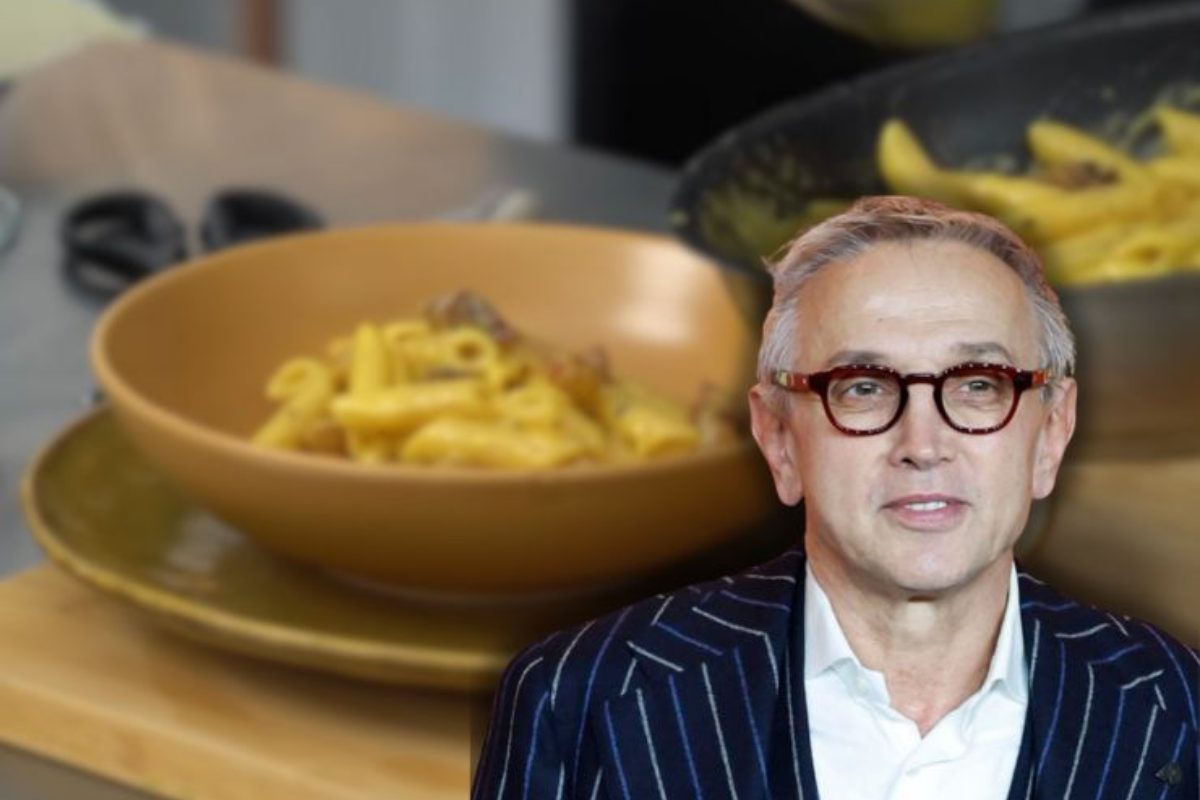 piatto di carbonara e bruno barbieri