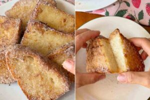 collage di pane dolce fritto