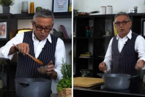 Bruno Barbieri che cucina