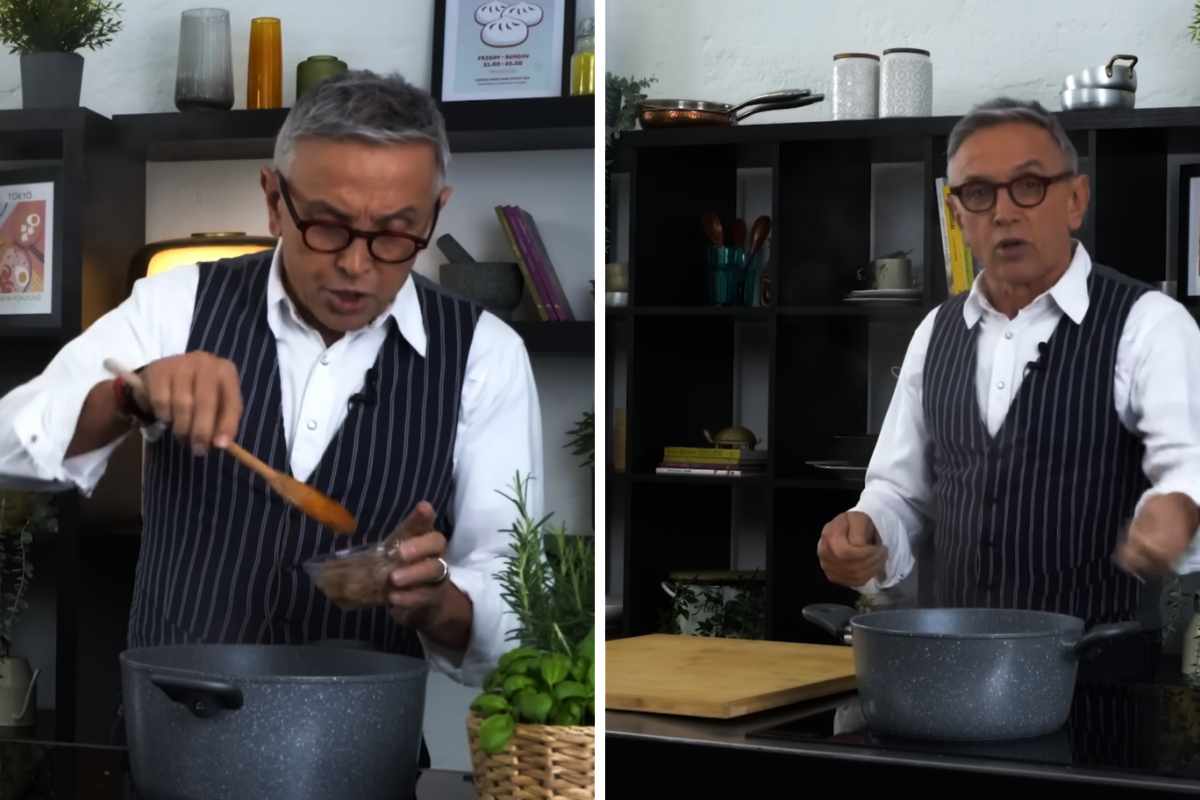 Bruno Barbieri che cucina