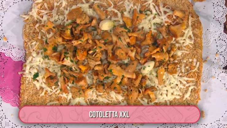 Cotoletta con mozzarella e funghi