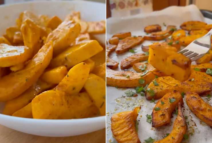 collage di zucca al forno