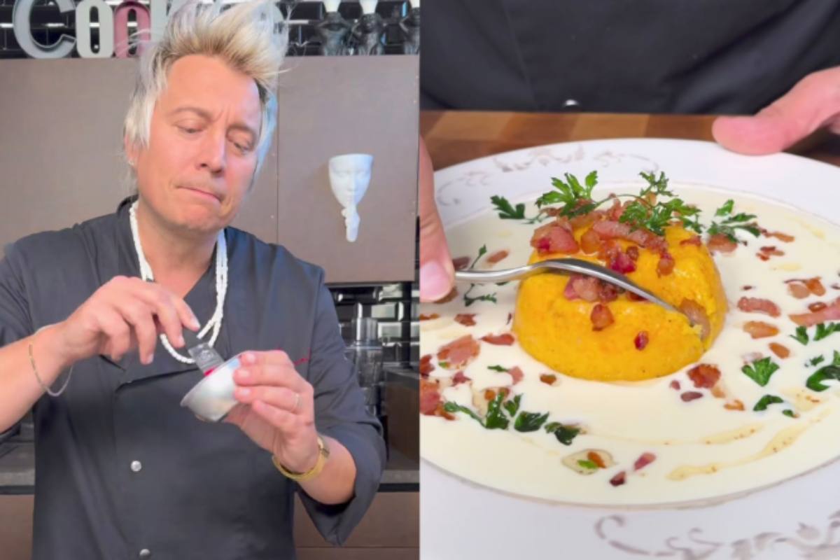 Andrea Mainardi e tortino di zucca