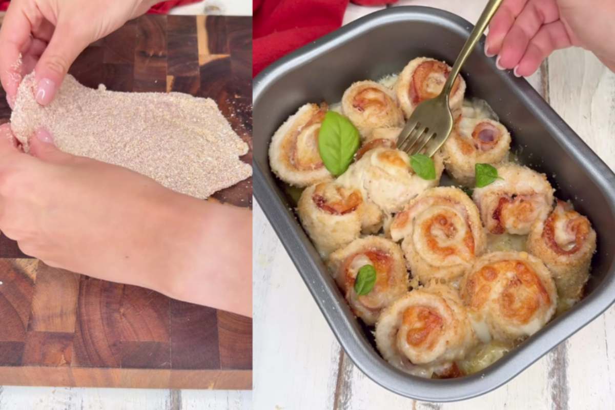 Basta petto di pollo piastrato! Fai questi rotolini ripieni e vedi che bontà: pronti in 10 minuti
