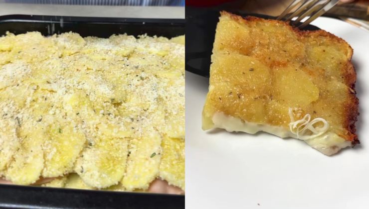 Preparazione della schiacciata di patate