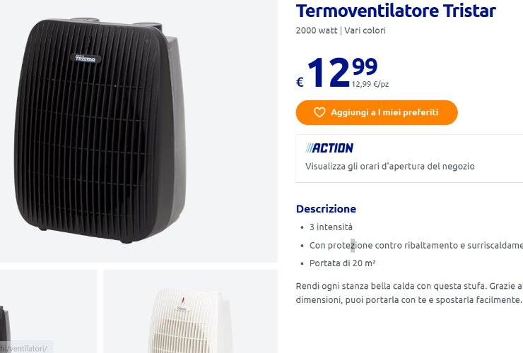 termoventilatore action