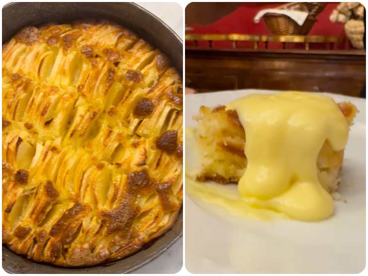 collage preparazione torta mele benedetta parodi