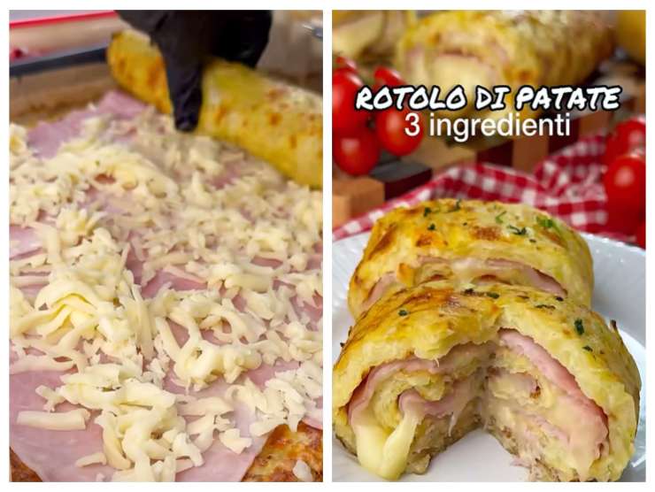 ricetta video rotolo di patate