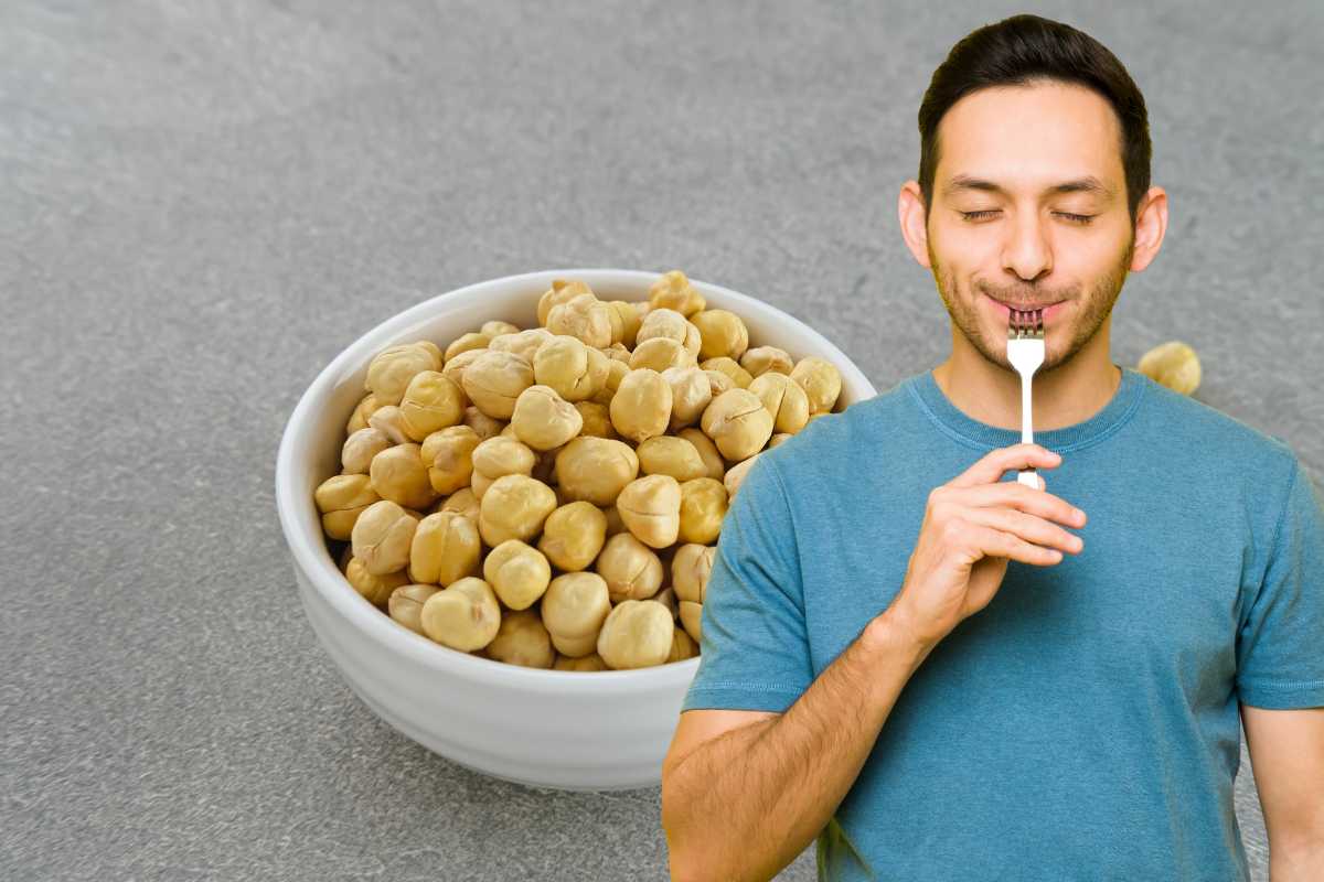 ceci, persona che mangia